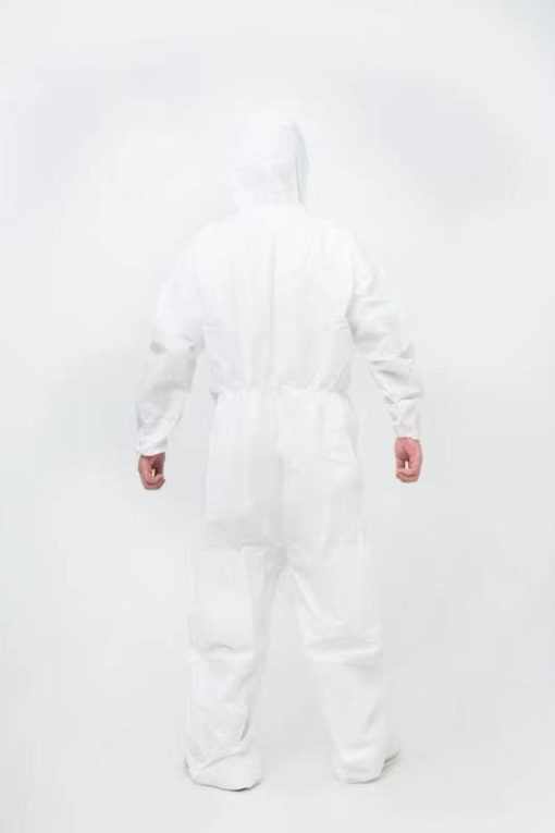 使い捨て防護服裏側